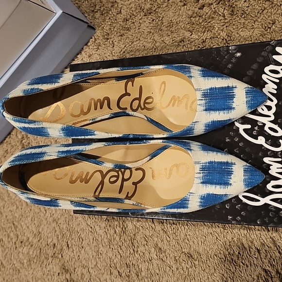 Sam Edelman Blue and White Women's Shoes - Picture 1 of 6